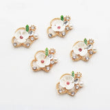24mm Resin Diamond Floral Buttons for Clothing Decoration