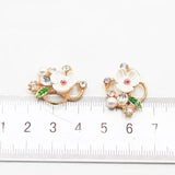 24mm Resin Diamond Floral Buttons for Clothing Decoration
