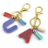 30 Pcs Key Chain Rings Tassel Pendants Hardware DIY Crafts Earrings Supplies