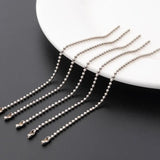 100pcs 8/10/12/15/20cm Hot Silver Beads Chain Jewelry