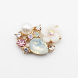 Crystal Flower Jewelry Accessories Silver Stone Decoration
