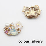 Crystal Flower Jewelry Accessories Silver Stone Decoration