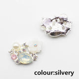 Crystal Flower Jewelry Accessories Silver Stone Decoration
