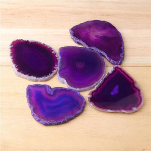 Natural Agates Slice Geode 50-80 mm Irregular Druzy Agates Slab Pendant