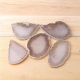 Natural Agates Slice Geode 50-80 mm Irregular Druzy Agates Slab Pendant