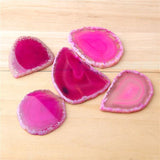 Natural Agates Slice Geode 50-80 mm Irregular Druzy Agates Slab Pendant