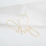 20pcs 18K Plated Brass French Earring Kidney Ear Wires for DIY Jewelry