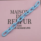 50pcs DIY Acrylic Beads Ring Chain Necklace Making 11*20mm Findings