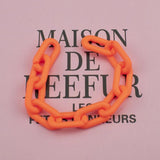 50pcs DIY Acrylic Beads Ring Chain Necklace Making 11*20mm Findings