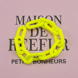 50pcs DIY Acrylic Beads Ring Chain Necklace Making 11*20mm Findings