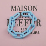 50pcs DIY Acrylic Beads Ring Chain Necklace Making 11*20mm Findings