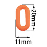 50pcs DIY Acrylic Beads Ring Chain Necklace Making 11*20mm Findings
