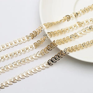 1m Crystal Bead Chain Silver KC Necklace Accessory for DIY Crafts