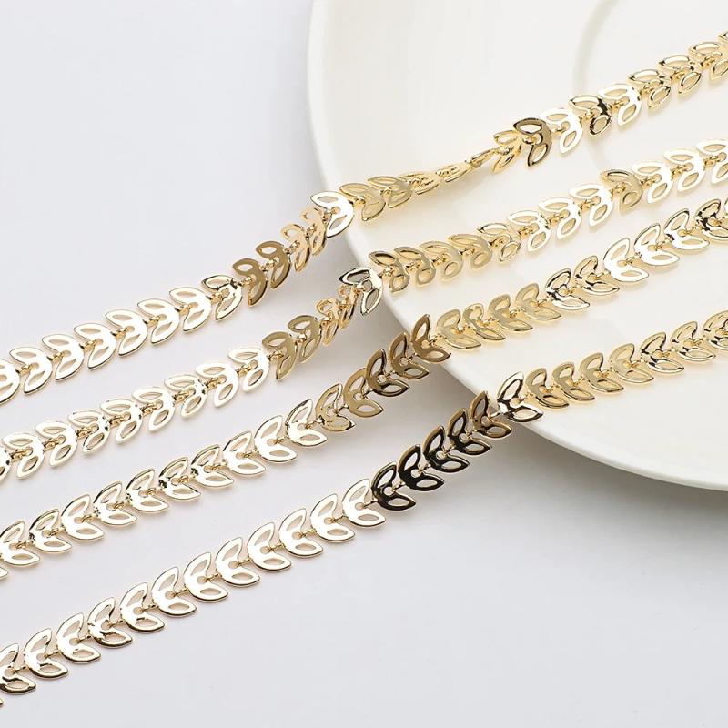 1m Crystal Bead Chain Silver KC Necklace Accessory for DIY Crafts