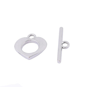 10 Sets Stainless Steel Bracelet Toggle Clasps for DIY Jewelry Making