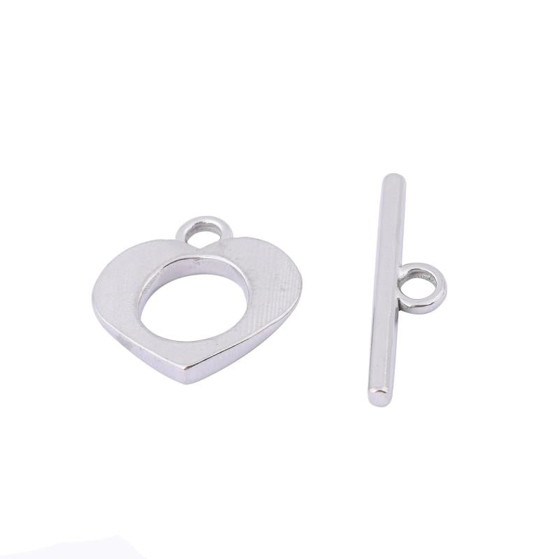 10 Sets Stainless Steel Bracelet Toggle Clasps for DIY Jewelry Making