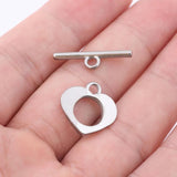 10 Sets Stainless Steel Bracelet Toggle Clasps for DIY Jewelry Making