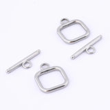 10 Sets Stainless Steel Bracelet Toggle Clasps for DIY Jewelry Making