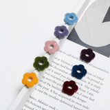 Vintage Acrylic Bead DIY Hand Jewelry Earring - Flocking Hollow Out Small Flower