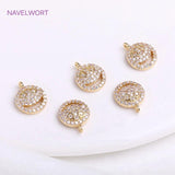 8.8mm Zircon Smile Charms for Jewelry Making
