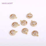 8.8mm Zircon Smile Charms for Jewelry Making