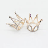 2 pcs Rhinestone Crown DIY Jewelry Findings Accessories for Bridal Wedding Cake