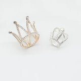 2 pcs Rhinestone Crown DIY Jewelry Findings Accessories for Bridal Wedding Cake