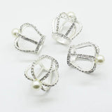 2 pcs Rhinestone Crown DIY Jewelry Findings Accessories for Bridal Wedding Cake