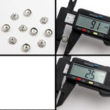 50pcs Semicircular Hollow Metal Spacer Bead Caps for DIY Jewelry Charms