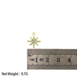 10Pcs Rhinestone Star Charms for DIY Jewelry Making