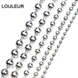 5 Meters Stainless Steel Ball Chain Bulk DIY Necklaces Jewelry Making