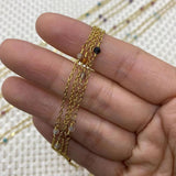 Natural Stone Copper Chain Amethyst DIY Jewelry Necklace