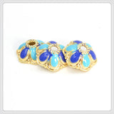 10 PCS Metal Alloy Flower Bead Caps 11*4.5mm Jewelry Making