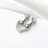 925 Silver Plated CZ Clasps for DIY Pearls Necklace Bracelet