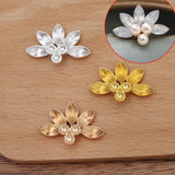 20 PCS Flowers Base Settings DIY Metal Alloy Tray Jewelry Making