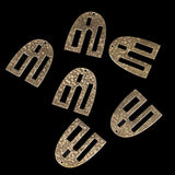 Brass Single Hole Door-shaped Pendant Charm Necklace Earring Jewelry