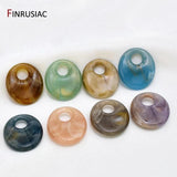 10pcs Resin Pendant DIY Earring Charms Oval Shape Multicolor