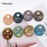 10pcs Resin Pendant DIY Earring Charms Oval Shape Multicolor