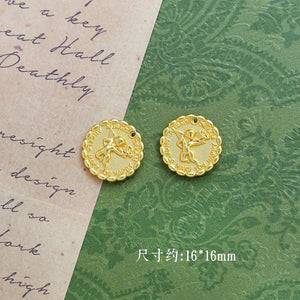10pcs Sun Idol Angel Pendant DIY Jewelry Materials Charms