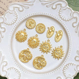 10pcs Sun Idol Angel Pendant DIY Jewelry Materials Charms