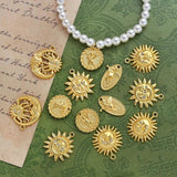 10pcs Sun Idol Angel Pendant DIY Jewelry Materials Charms