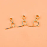 5pcs S925 Sterling Silver DIY Jewelry Accessories with Gemstone Head Pendant