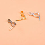 5pcs S925 Sterling Silver DIY Jewelry Accessories with Gemstone Head Pendant