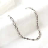 ASON Inoxidable Cross Chain Necklace Stainless Steel For Women Men
