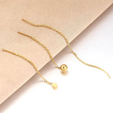 10Pcs Stainless Steel Long Earring Hook DIY Supplies