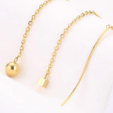 10Pcs Stainless Steel Long Earring Hook DIY Supplies