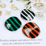 Round Shape Resin Plastic Beads Diy Material Pendant Necklace Charms 4pcs