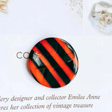 Round Shape Resin Plastic Beads Diy Material Pendant Necklace Charms 4pcs