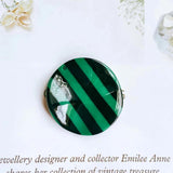 Round Shape Resin Plastic Beads Diy Material Pendant Necklace Charms 4pcs