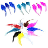 Colorful Chicken Feathers Tassel Pendant Earring DIY Jewelry